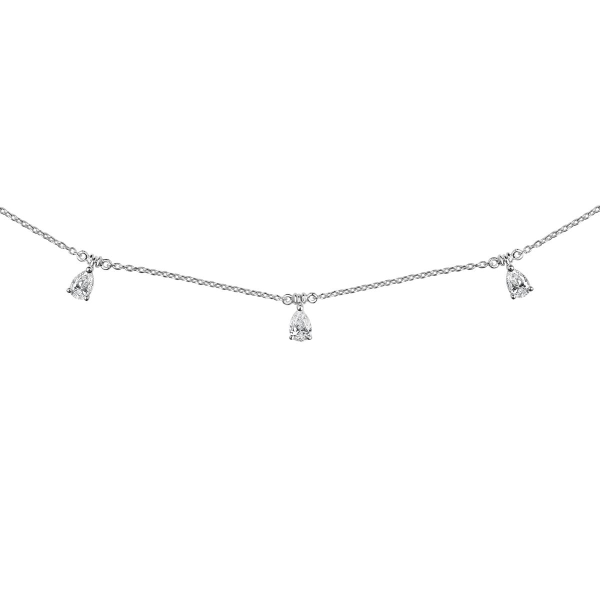 18 K White Gold