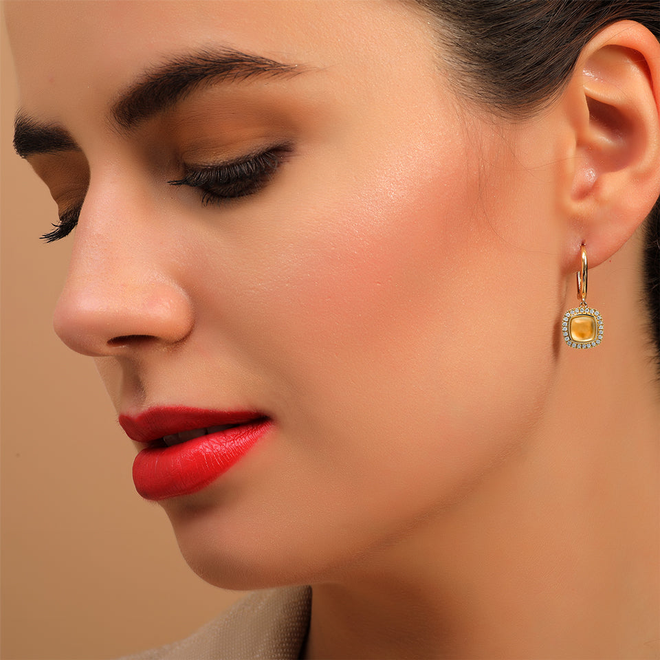 18 K Yellow Gold Citrine