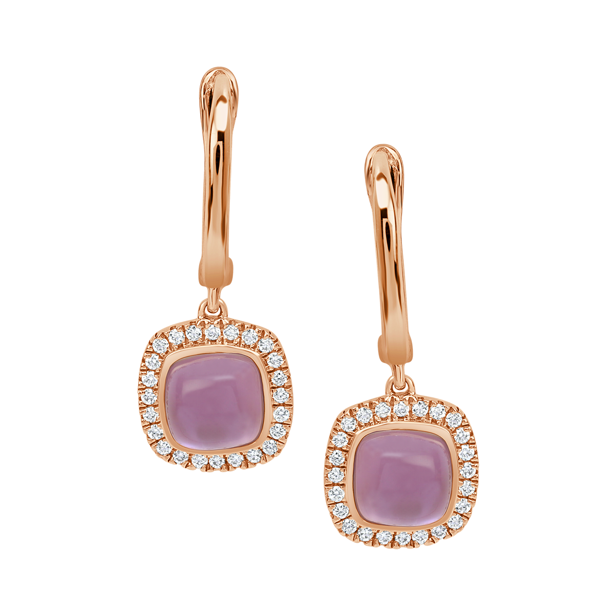 18 K Rose Gold Amethyst
