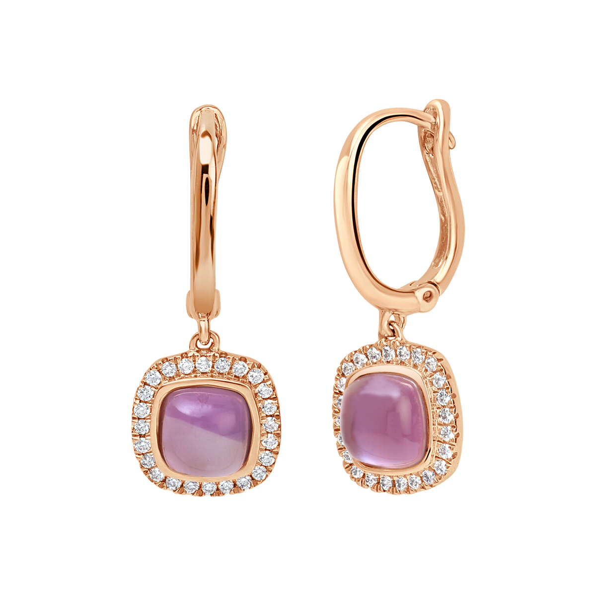 18 K Rose Gold Amethyst