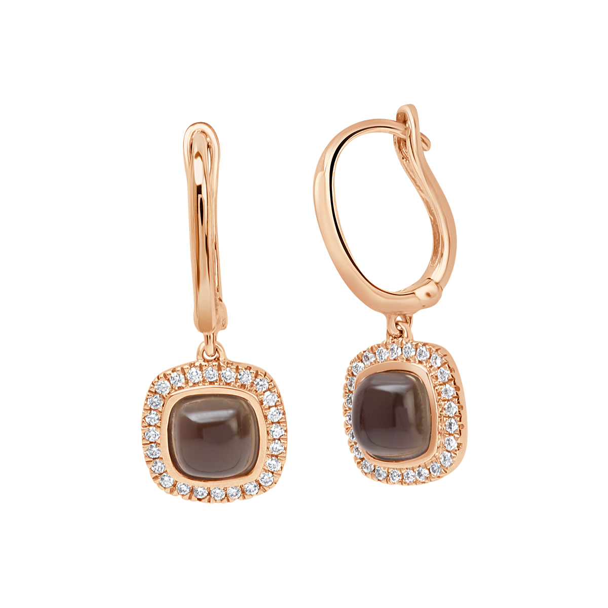 18 K Rose Gold SmoKyquartz