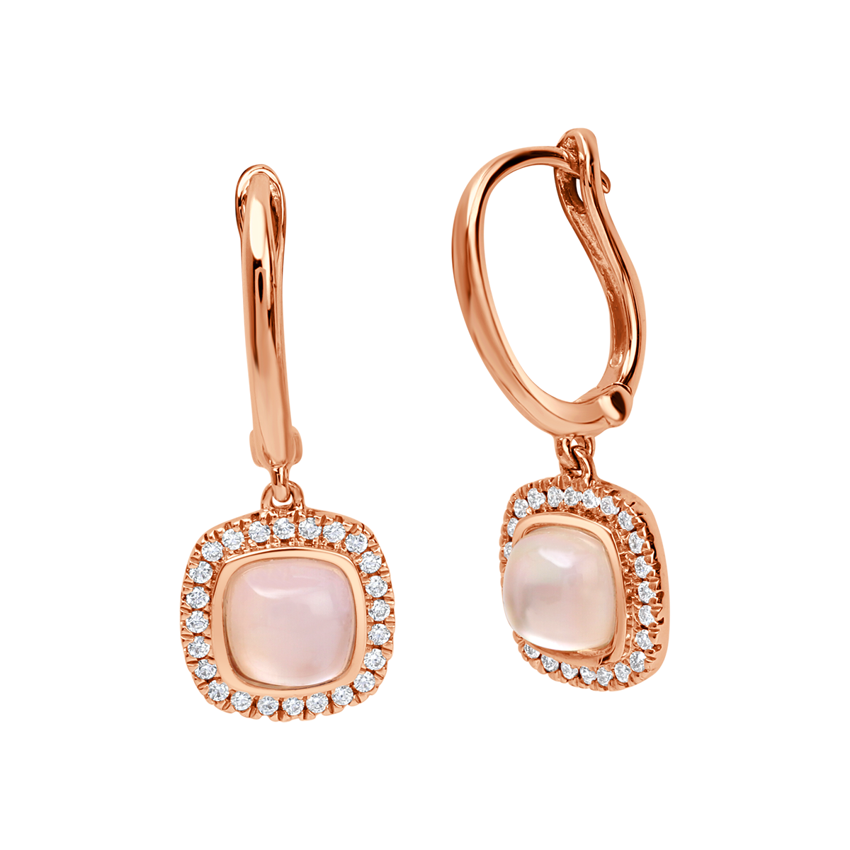 18 K Rose Gold Rosequartz
