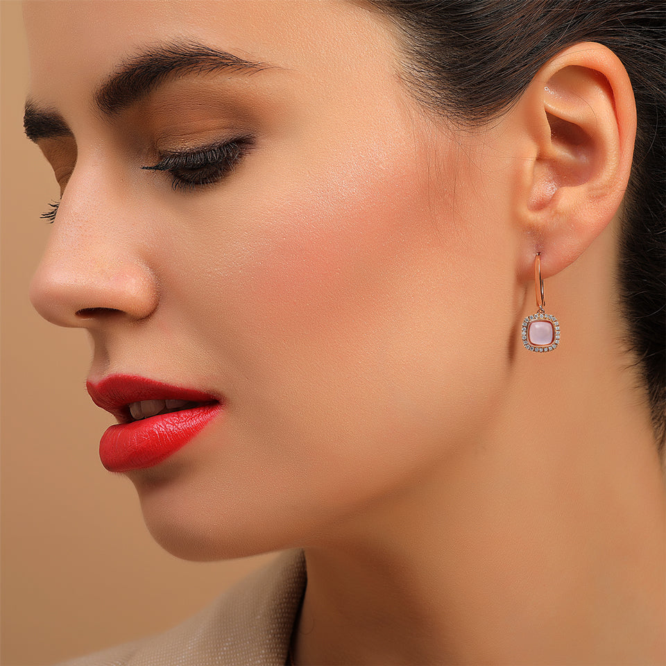 18 K Rose Gold Rosequartz