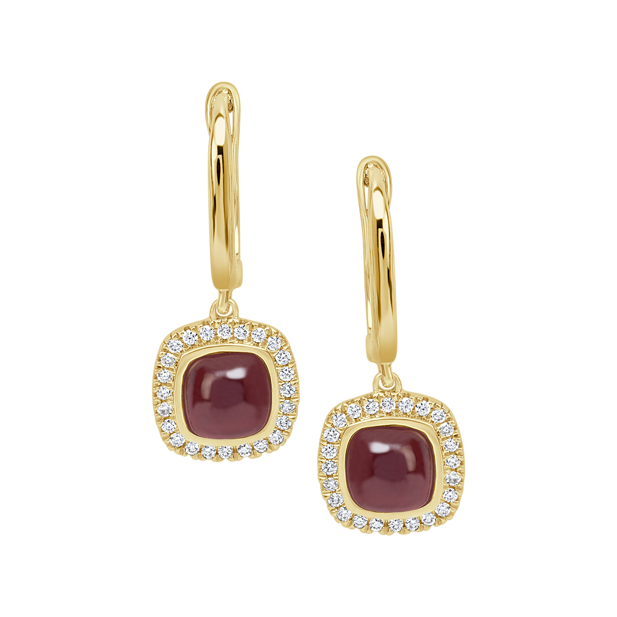 18 K Yellow Gold Garnet