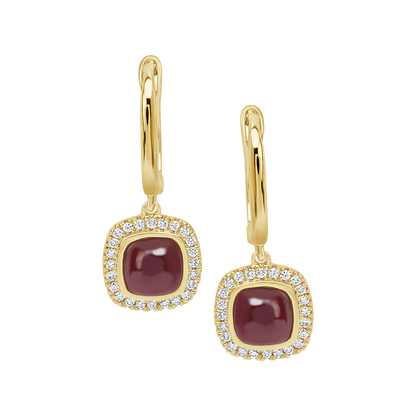 18 K Yellow Gold Garnet