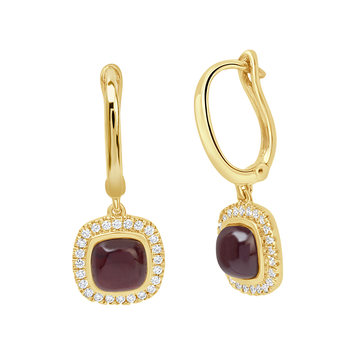 18 K Yellow Gold Garnet