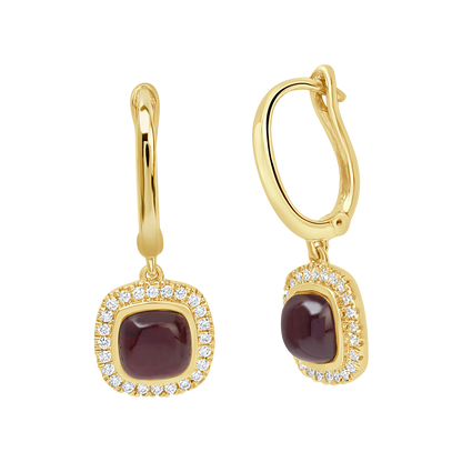 18 K Yellow Gold Garnet
