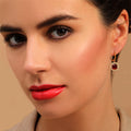 18 K Yellow Gold Garnet