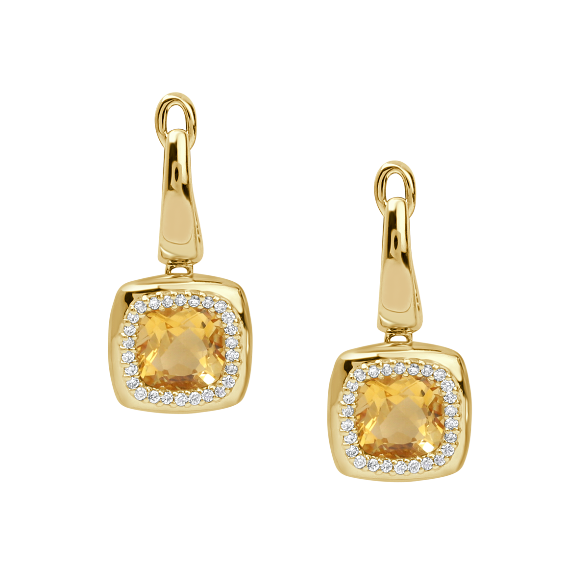 18 K Yellow Gold Citrine