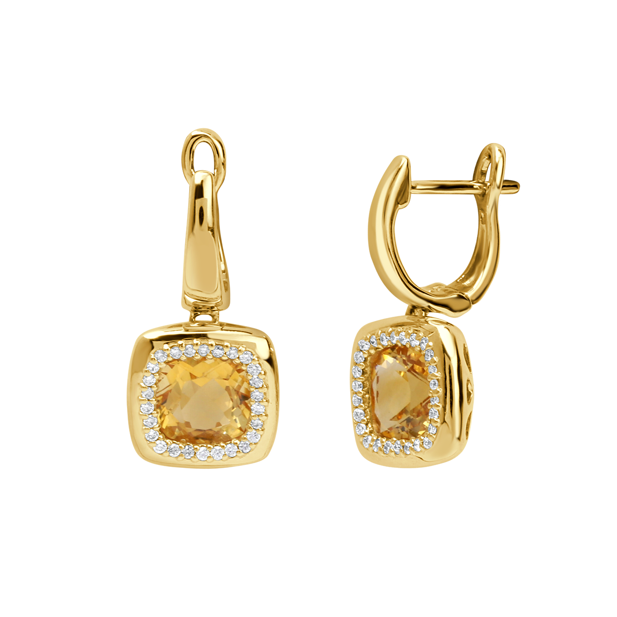 18 K Yellow Gold Citrine