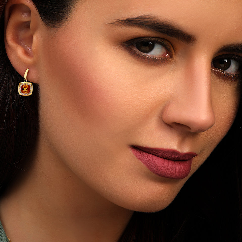 18 K Yellow Gold Citrine