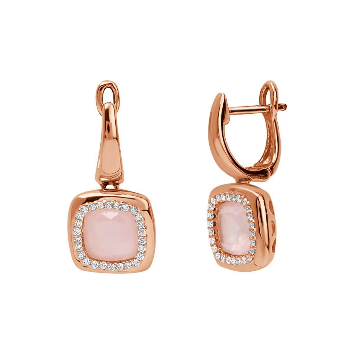 18 K Rose Gold Rosequartz