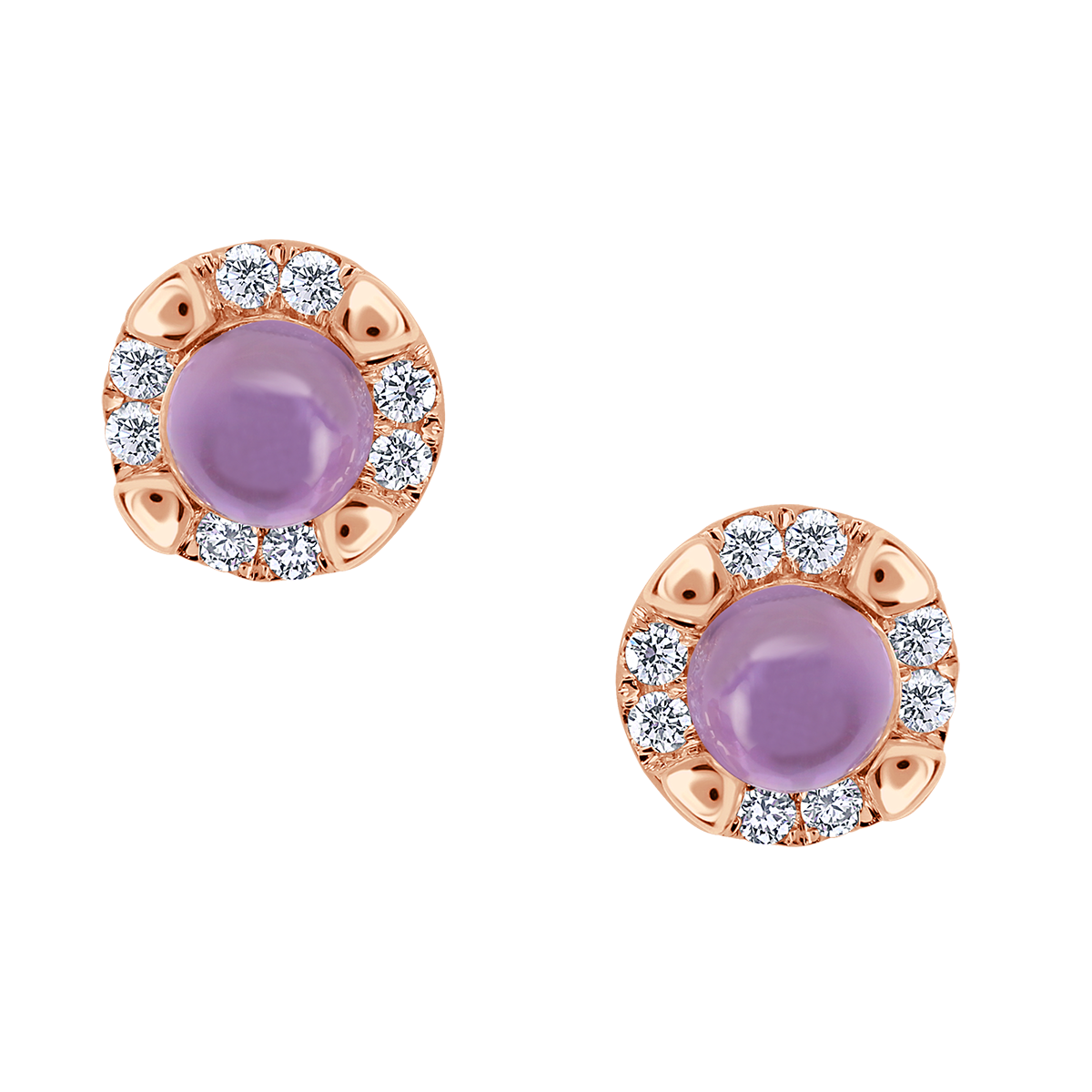 18 K Rose Gold Amethyst