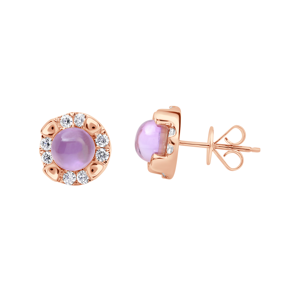 18 K Rose Gold Amethyst