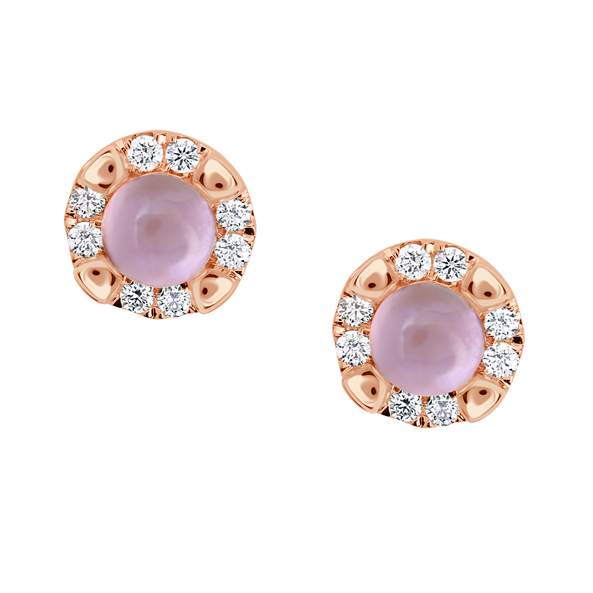 18 K Rose Gold Rosequartz