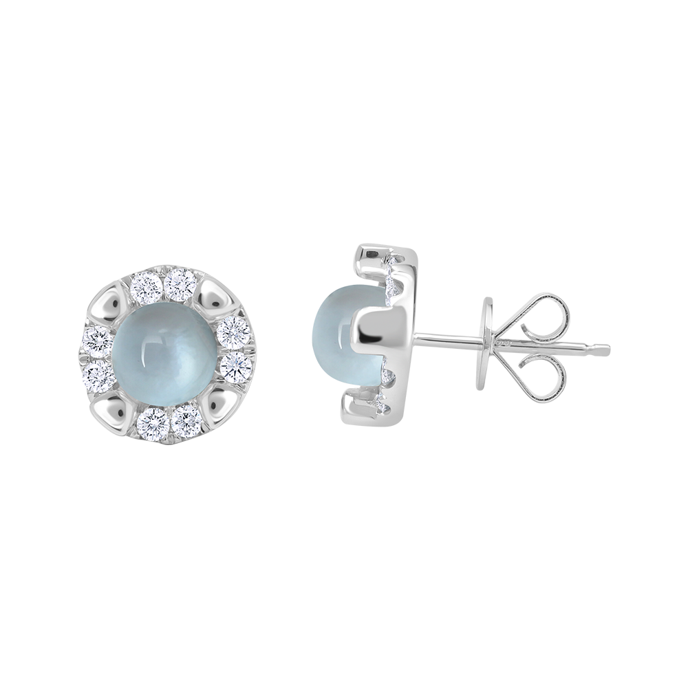 18 K White Gold Skybluetopaz