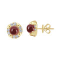 18 K Yellow Gold Garnet