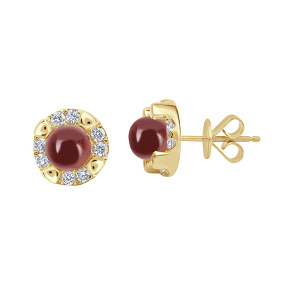 18 K Yellow Gold Garnet