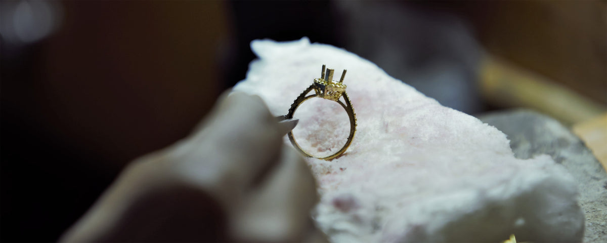 Factory manufacturing process of La Marquise Jewellery diamond ring