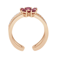 18 K Rose Gold Ruby