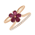 18 K Rose Gold Ruby