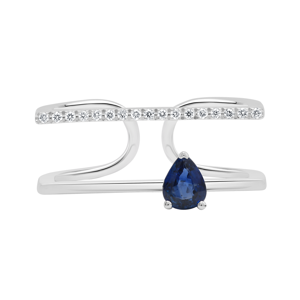 18 K White Gold Sapphire