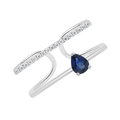 18 K White Gold Sapphire