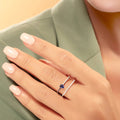 18 K White Gold Sapphire