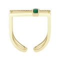 18 K Yellow Gold Emerald
