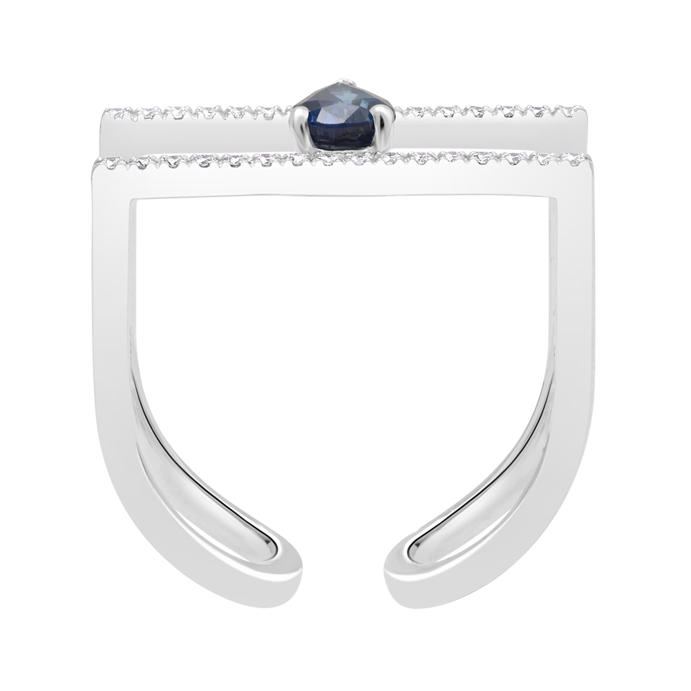 18 K White Gold Sapphire