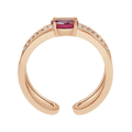 18 K Rose Gold Ruby