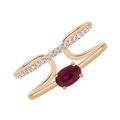 18 K Rose Gold Ruby