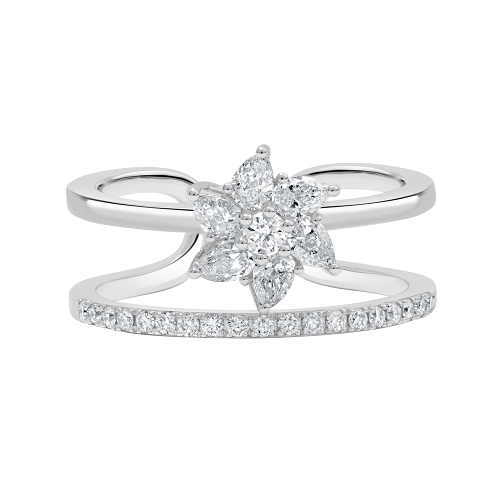 18 K White Gold