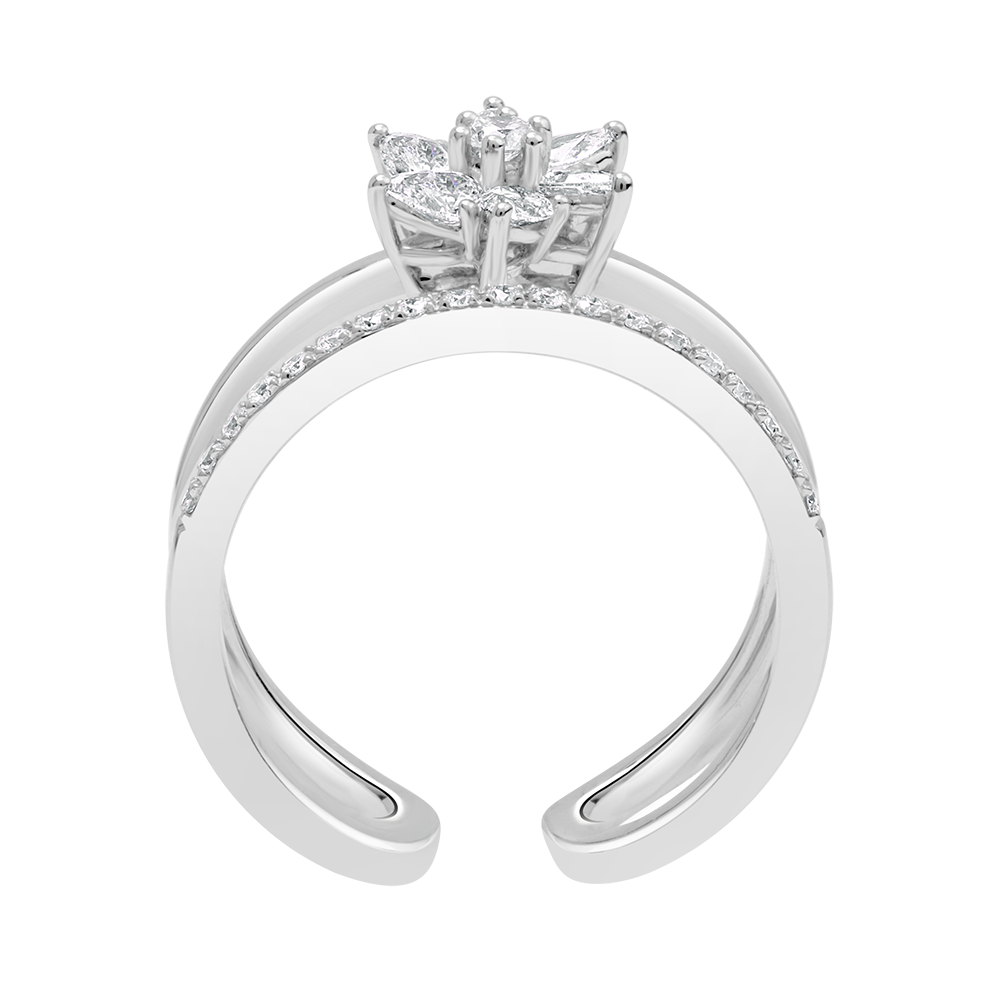 18 K White Gold