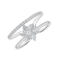 18 K White Gold