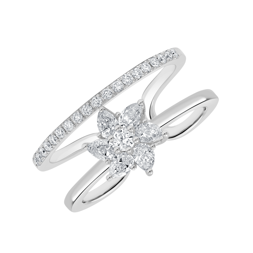 18 K White Gold