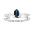 18 K White Gold Sapphire