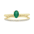 18 K Yellow Gold Emerald