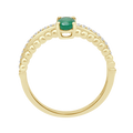 18 K Yellow Gold Emerald