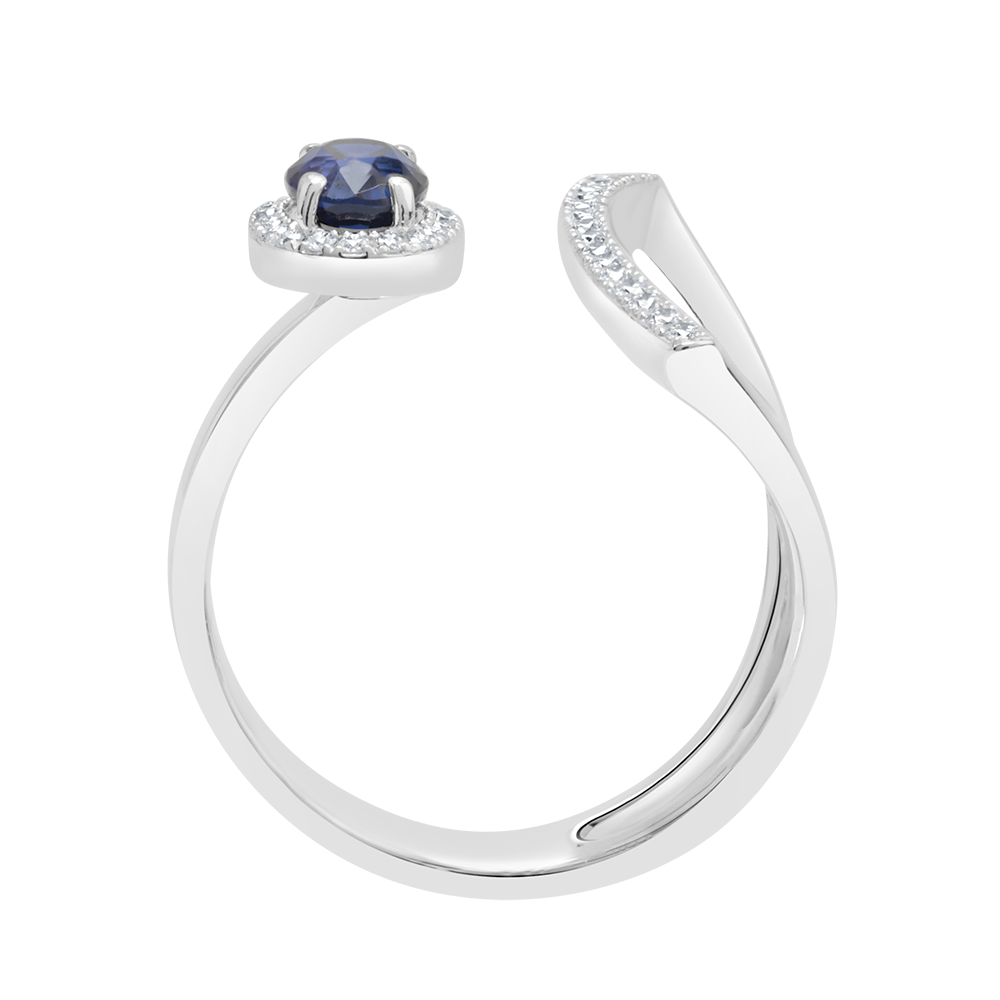 18 K White Gold Sapphire
