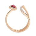 18 K Rose Gold Ruby