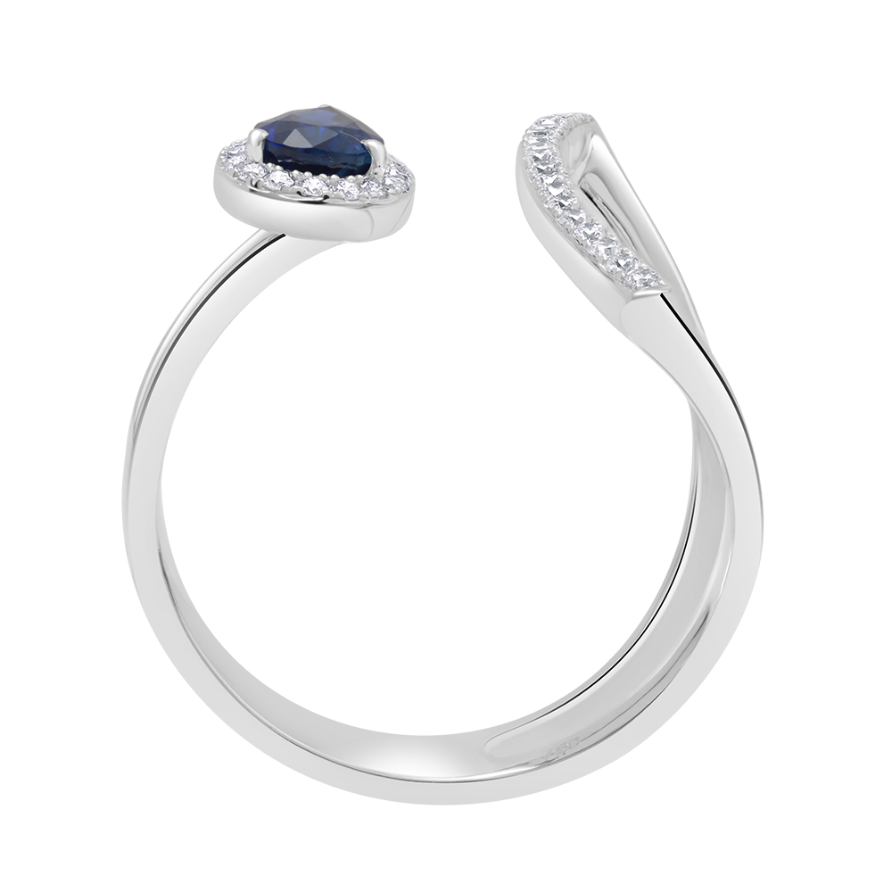 18 K White Gold Sapphire