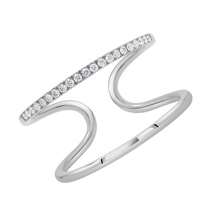 18 K White Gold