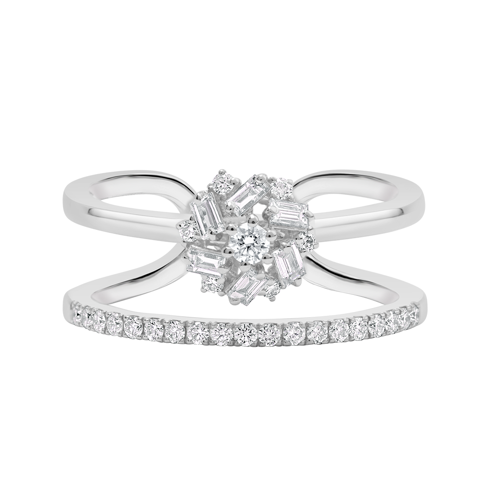 18 K White Gold