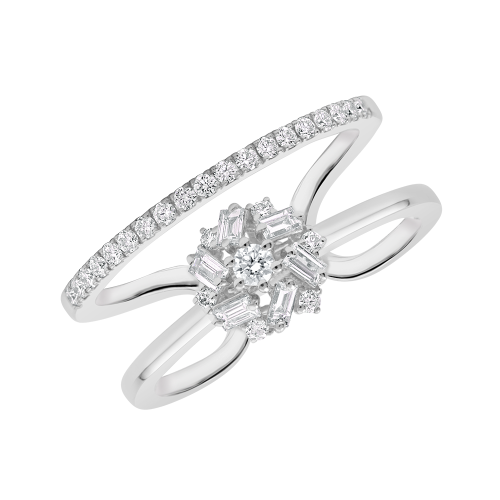 18 K White Gold