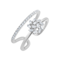 18 K White Gold