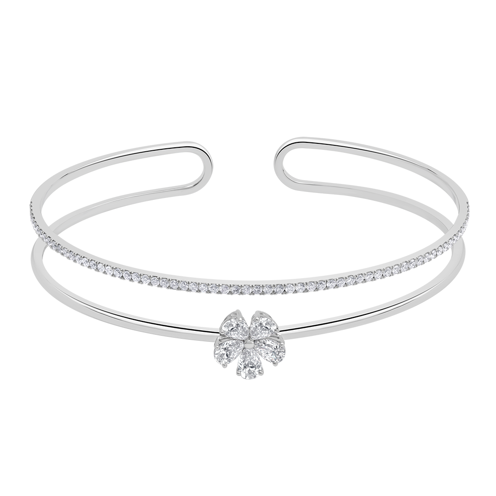 18 K White Gold