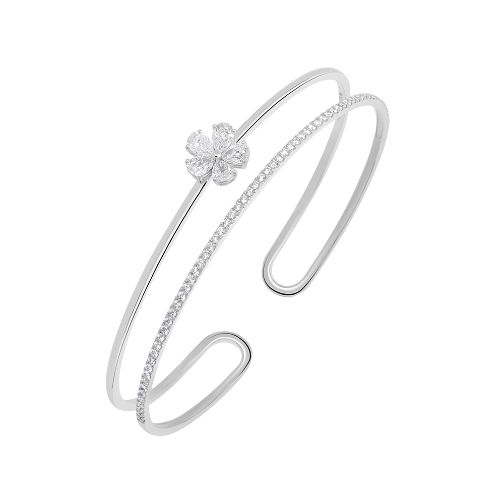 18 K White Gold
