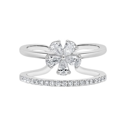 18 K White Gold