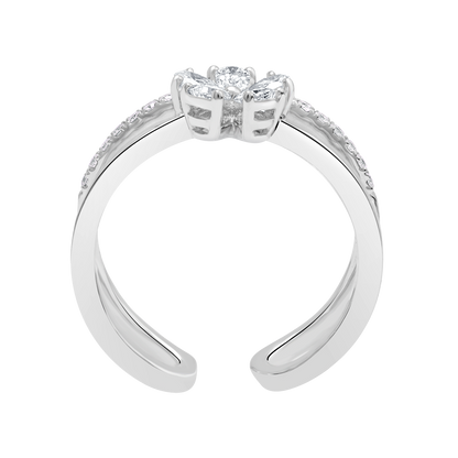 18 K White Gold